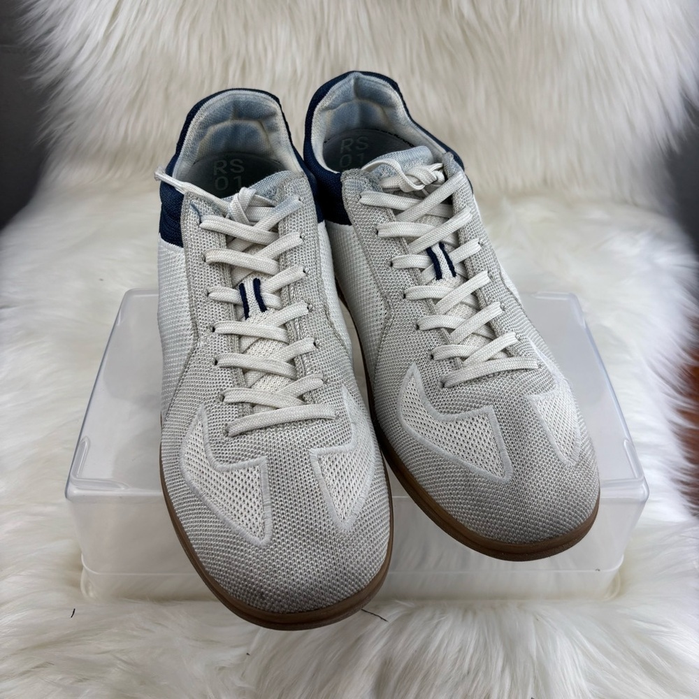 Rothy's White and Blue Sneakers Versatile Everyday Style